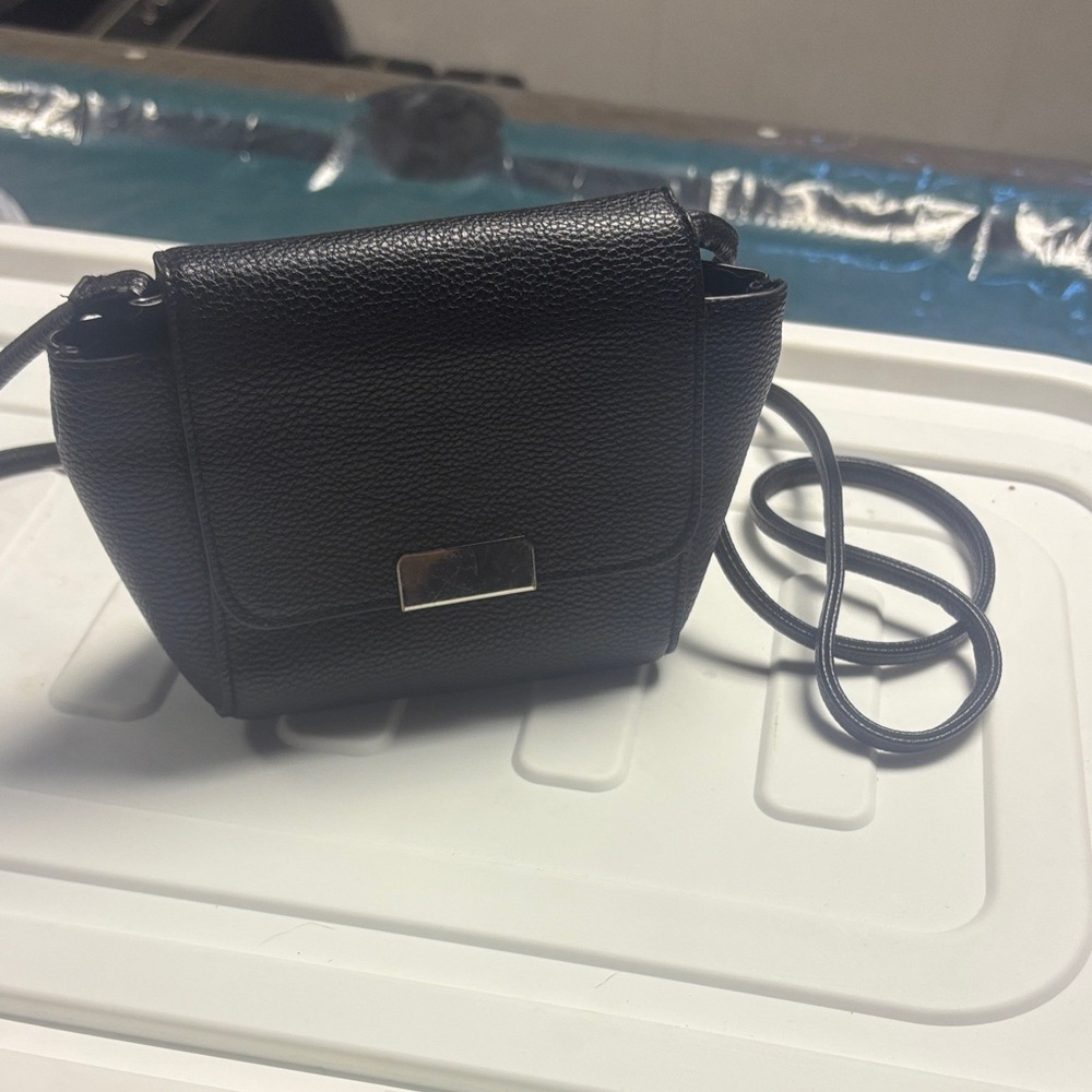 Divided Black Crossbody Bag